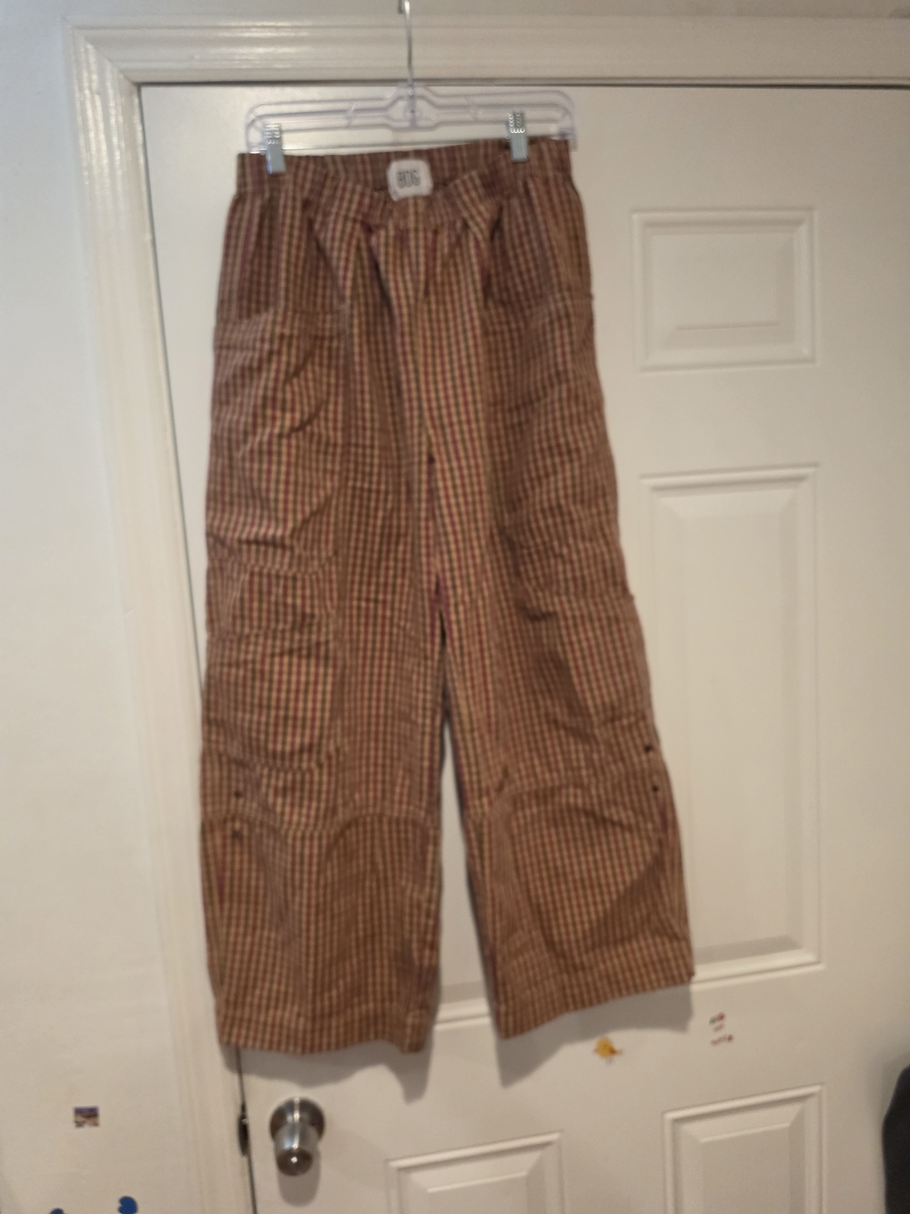 Women's BDG Wide Leg Checkered Pants